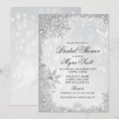 Winter Holiday Bridal Shower Kaart (Voorkant / Achterkant)