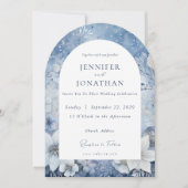 Winter Holiday Christmas Wedding Invitation Kaart (Voorkant)