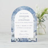 Winter Holiday Christmas Wedding Invitation Kaart (Staand voorkant)