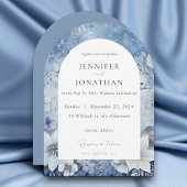 Winter Holiday Christmas Wedding Invitation Kaart