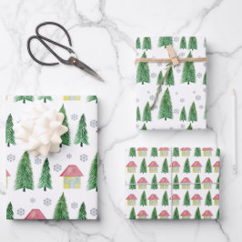 Winter Holiday Country Beauty Inpakpapier Vel