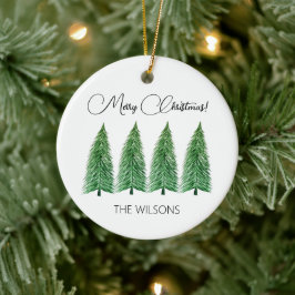Winter Holiday Country Beauty Keramisch Ornament