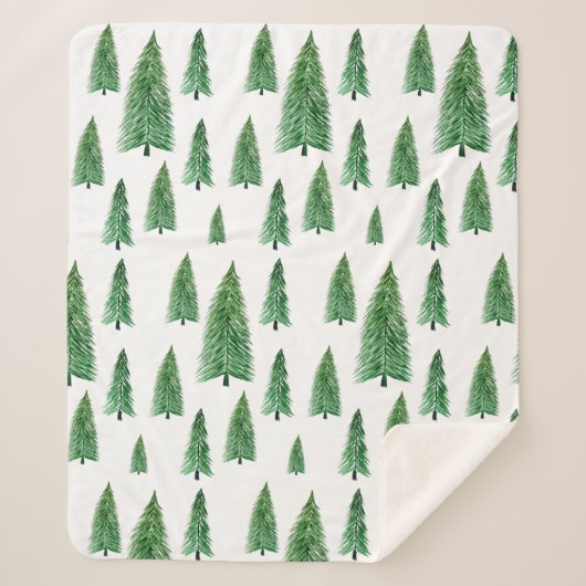 Winter Holiday Country Beauty Sherpa Deken (Voorkant)