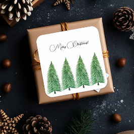 Winter Holiday Country Beauty Vierkante Sticker