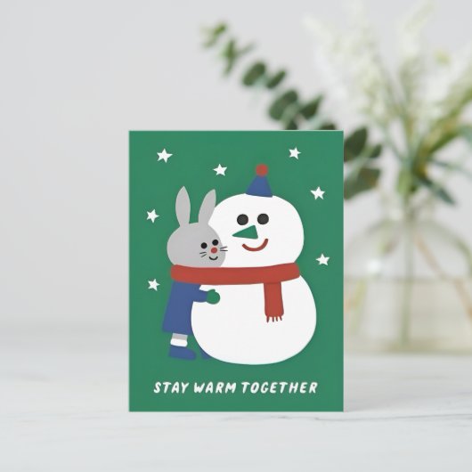Winter Holiday Design Briefkaart (Staand voorkant)