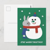 Winter Holiday Design Briefkaart (Voorkant / Achterkant)