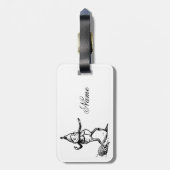 Winter Holiday Elf Gnome Thunder_Cove Bagagelabel (Achterkant verticaal)