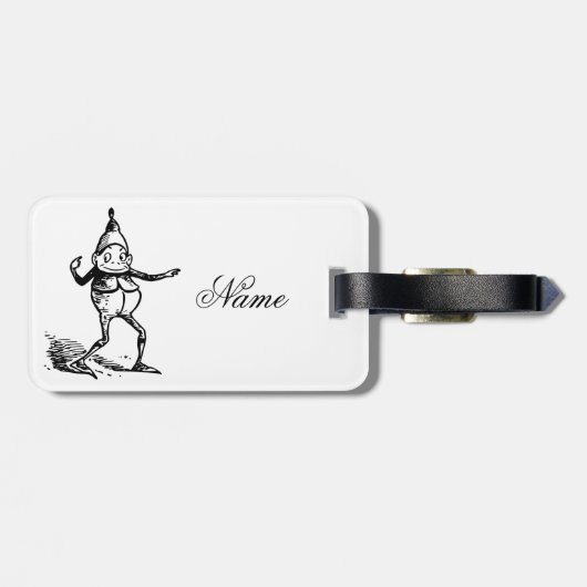 Winter Holiday Elf Gnome Thunder_Cove Bagagelabel (Achterkant horizontaal)