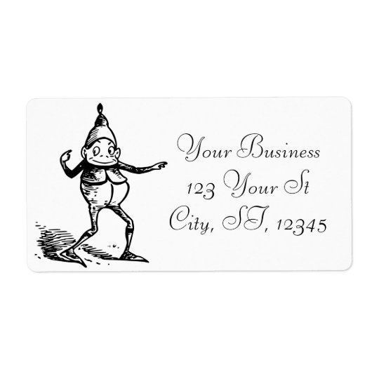 Winter Holiday Elf Gnome Thunder_Cove Etiket (Voorkant)