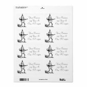 Winter Holiday Elf Gnome Thunder_Cove Etiket (Full Sheet)
