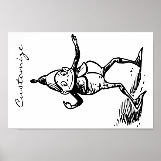 Winter Holiday Elf Gnome Thunder_Cove Poster (Voorkant)