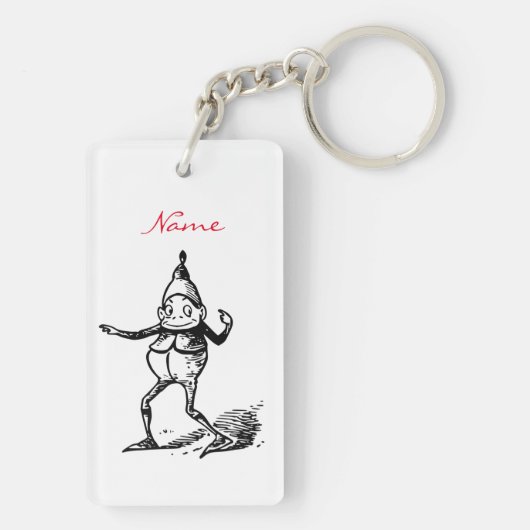 Winter Holiday Elf Gnome Thunder_Cove Sleutelhanger (achterkant)