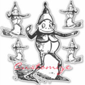 Winter Holiday Elf Gnome Thunder_Cove Sticker (Voorkant)