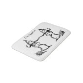 Winter Holiday Elf Gnomes Thunder_Cove Badmat (Gekanteld)