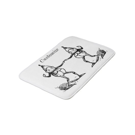 Winter Holiday Elf Gnomes Thunder_Cove Badmat (Gekanteld)