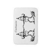 Winter Holiday Elf Gnomes Thunder_Cove Badmat (Voorkant Verticaal)