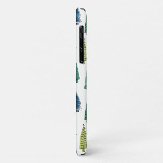 Winter Holiday Evergreen Trees Case-Mate iPhone Case (Achterkant/links)