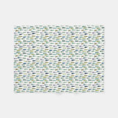 Winter Holiday Evergreen Trees Fleece Deken (Voorkant (Horizontaal))