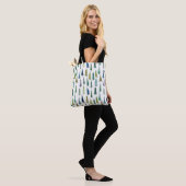 Winter Holiday Evergreen Trees Tote Bag (Op model)