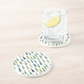 Winter Holiday Evergreen Trees Zandsteen Onderzetter (Zijkant)