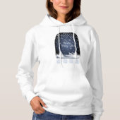 Winter Holiday Fairy Tale Fantasy Snowy Forest Hoodie (Voorkant)