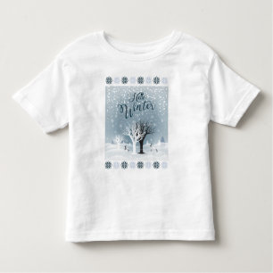 Winter Holiday Fairy Tale Fantasy Snowy Forest Kinder Shirts