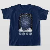 Winter Holiday Fairy Tale Fantasy Snowy Forest T-S