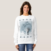 Winter Holiday Fairy Tale Fantasy Snowy Forest Trui (Voorkant volledig)