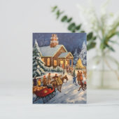 Winter Holiday Gathering Briefkaart (Staand voorkant)