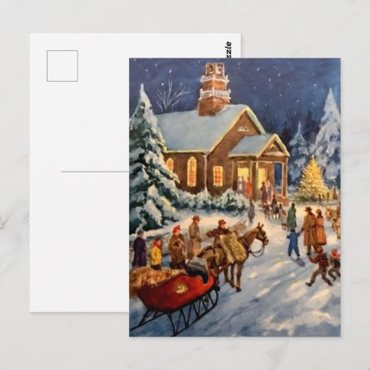 Winter Holiday Gathering Briefkaart (Voorkant / Achterkant)