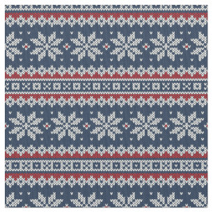 Winter Holiday - Gebreid patroon Stof