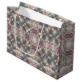 Winter Holiday Gift Bag Groot Cadeauzakje