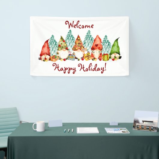 Winter Holiday Gnome Banner (Beurs)