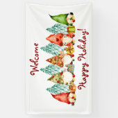 Winter Holiday Gnome Banner (Verticaal)
