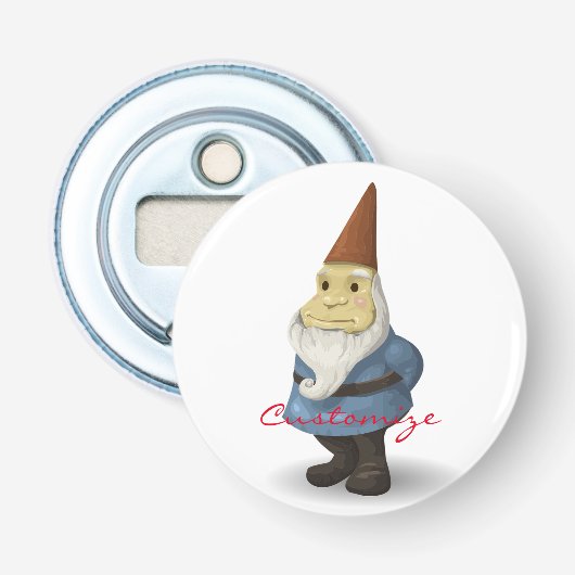 Winter Holiday Gnome Thunder_Cove Button Flesopener (Voorkant)