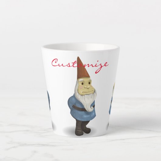 Winter Holiday Gnome Thunder_Cove Latte Mok (Voorkant)