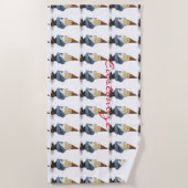 Winter Holiday Gnome Thunder_Cove Strandlaken (Voorkant)