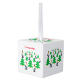 Winter Holiday Gnomes kerstbomen Thunder_Cove Decoratie (Achter hoekig)