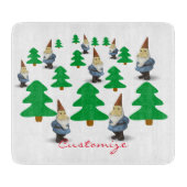Winter Holiday Gnomes kerstbomen Thunder_Cove Snijplank (Voorkant)