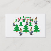 Winter Holiday Gnomes kerstbomen Thunder_Cove Visitekaartje (Achterkant)