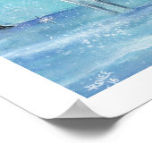 Winter Holiday godin met hert-poster van Renee Poster (Hoek)