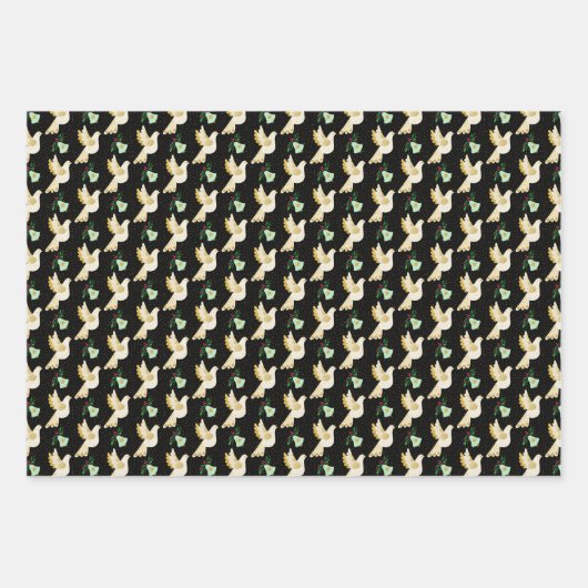 Winter Holiday Kersthond Inpakpapier Vel (Voorkant 2)