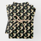 Winter Holiday Kersthond Inpakpapier Vel (In situ)