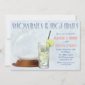 Winter Holiday Kerstmis cocktails Kaart (Voorkant)