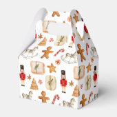 Winter Holiday Kerstmis Nutcracker Cookie Pattern Bedankdoosjes (Voorkant Zijde)
