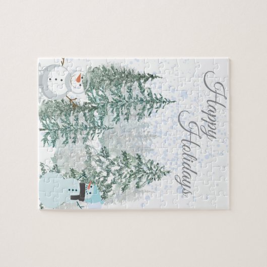 Winter Holiday Legpuzzel (Horizontaal)