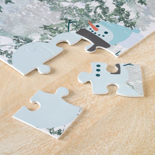 Winter Holiday Legpuzzel (Zijkant)