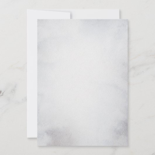 Winter Holiday Mountain Buck bruiloft Save The Date (Achterkant)