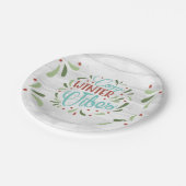 Winter Holiday Papieren Bordje (Gekanteld)