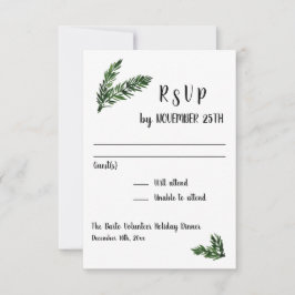 Winter Holiday Party Event Receptie RSVP